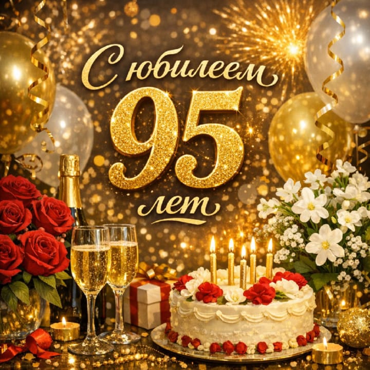юбилей 95 лет, открытка №8