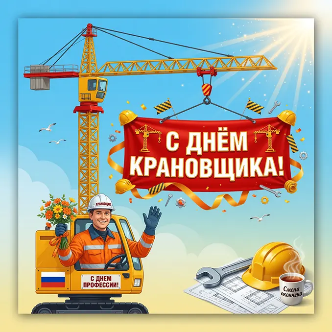 открытка с днем крановщика
