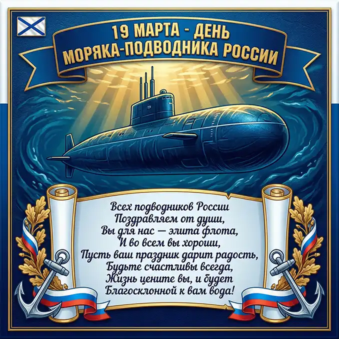 картинка с днем моряка-подводника России
